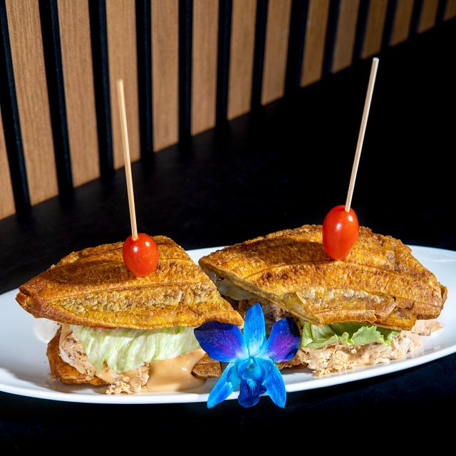 Fried Plantain Sandwich.