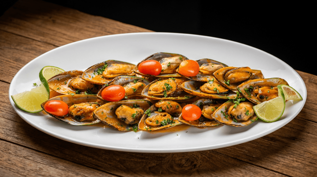 Mussels Marinara or Scampi (12).